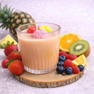 נר עם ריח של תערובת פירות