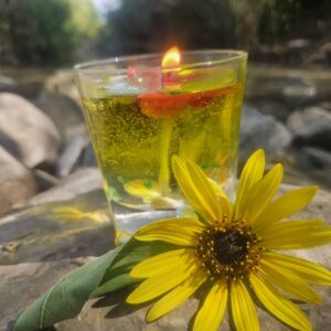 נר ג'ל קוקטייל ריח לימון