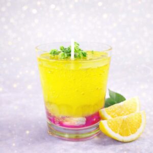 נר ג'ל קוקטייל ריח לימון