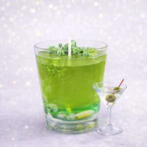 נר ג'ל עם ריח של קוקוס ליים