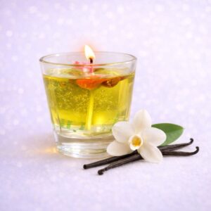 נר ג'ל עם ריח של וניל