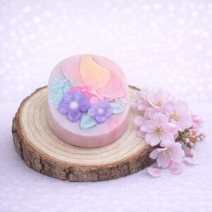 סבון חלב עזים עם ריח של סקורה